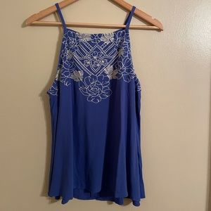 Floral detailed tank